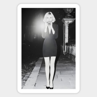 Femme fatale: Girl with camera Sticker